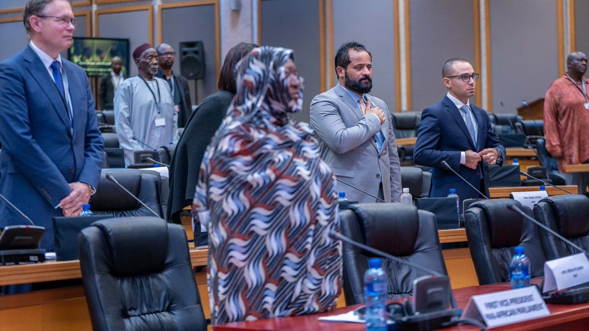 AfrikParliament's tweet photo. The Pre-African Union-European Union Summit Meeting kicks off in Midrand 

The Pan-African Parliament (PAP) and the @Europarl_EN (EP) have commenced a two-day Parliamentary meeting under the theme: “Renewing Africa-Europe Parliamentary Cooperation in a Changing Global Context.”

The Pre-Summit Parliamentary Meeting, convened ahead of the @_AfricanUnion –@EU_Commission Heads of State and Government Summit in Luanda, serves as a strategic platform for reflection and consensus-building between both parliaments. 

It will enable parliamentarians to discuss joint messages and recommendations to be transmitted to the Summit and to reaffirm their shared vision of a partnership of equals, as emphasized by the European Parliament’s October 2025 Resolution on “Renewing the EU–Africa Partnership.”

The opening ceremony of the high-level meeting featured speeches from H.E.Chief Fortune Charumbira, President of the Pan-African Parliament (PAP), H.E. Younous Omarjee, Vice-President of the European Parliament (EP).

#AUEU25  #PAPEP @EUinSA