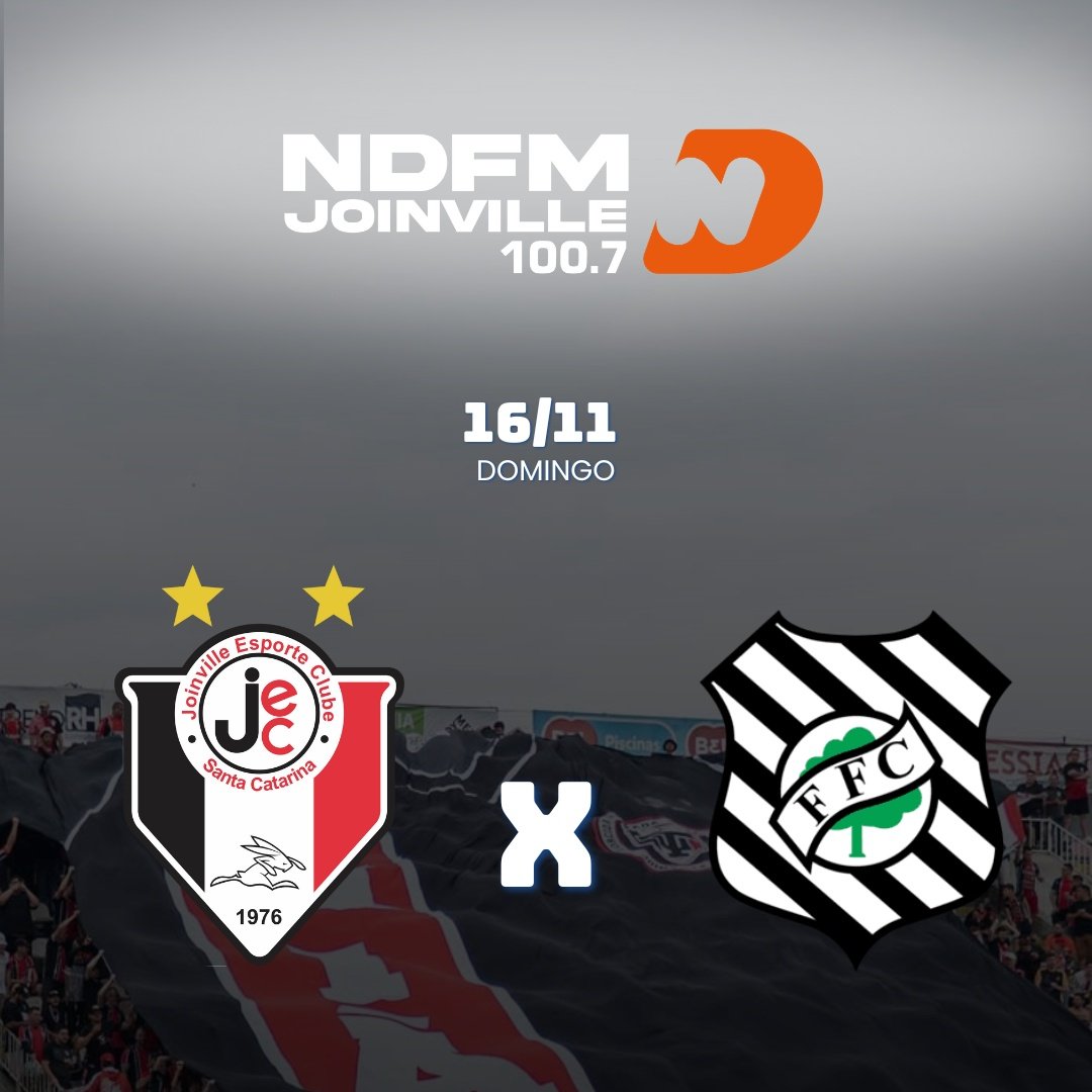 betobett's tweet photo. Agende! JEC x Figueirense 🇾🇪

Hoje, Papo Esportivo às 18h direto da JEC Store, aberta excepcionalmente até às 19h 🤝

Sábado, a partir das 9h30, Esquenta na Arena Joinville. Sorteio de 500 ingressos 🍻

Domingo, pré-jogo às 14h e uma cobertura completa 🇾🇪

ND FM 100,7! Bora! 🔥🎙 https://t.co/3GfHlP2s9W