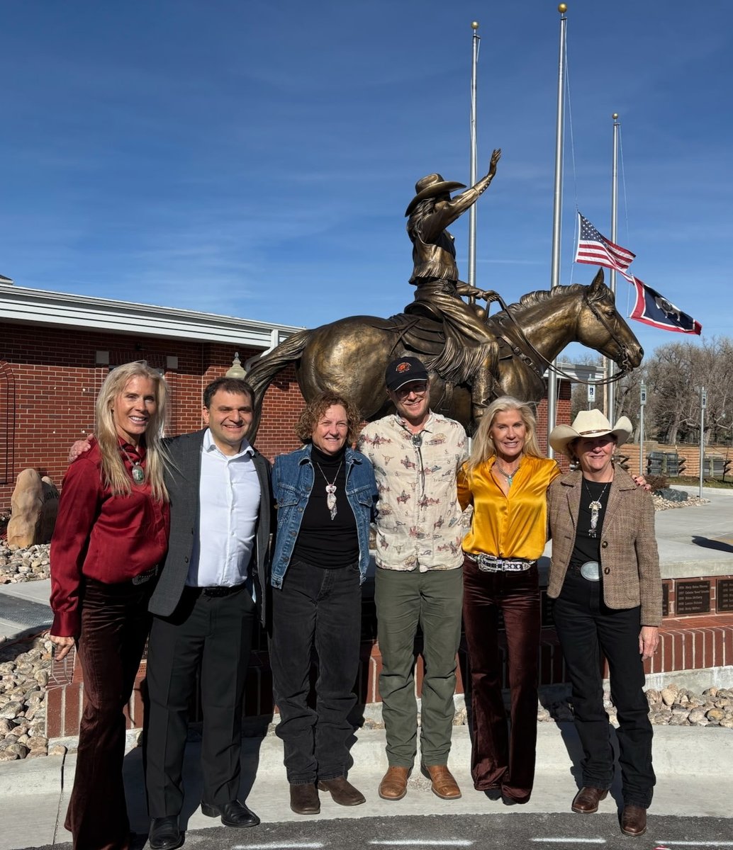 Secretary Gray enjoyed attending the unveiling of the Miss Frontier bronze sculpture at the Old West Museum. "This great sculpture commemorates and recognizes the legacy and continued work of each Miss Frontier. Thanks to everyone who brought this project to fruition."