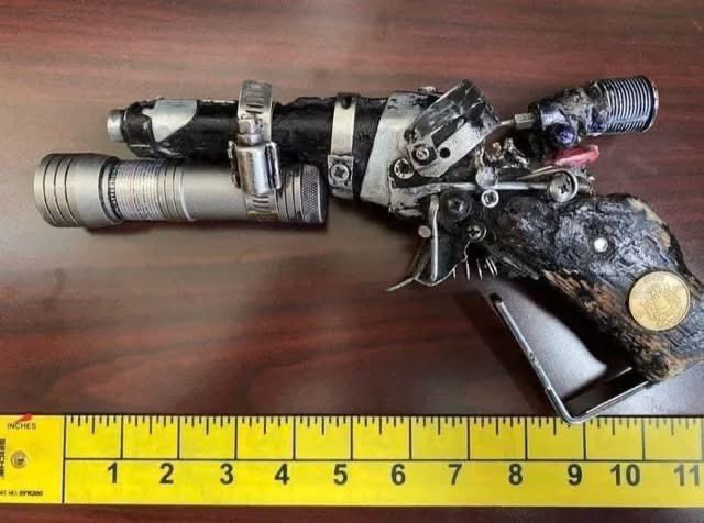 Police in Iowa seized this working firearm. It’s a Smith and Methson.