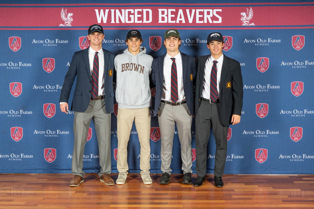 Proud of these Winged Beavers continuing their athletic and academic journeys!

James Towers — Brown
Tristan Blaine — Jacksonville
Tanner Shimko — Johns Hopkins
Becker Lippert — Penn State