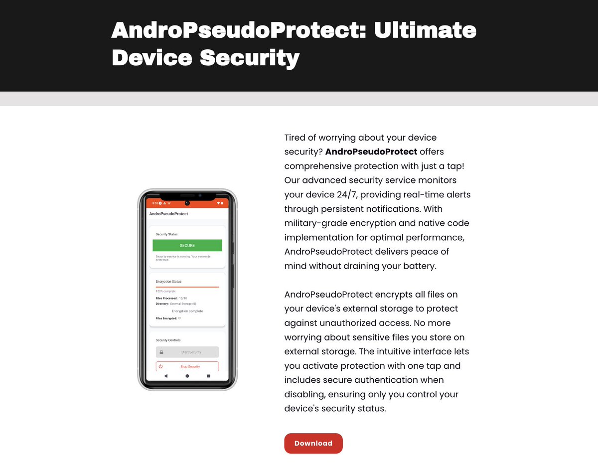 8kSec's tweet image. AndroPseudoProtect: Ultimate Device Security... or is it?
academy.8ksec.io/course/android… 
An Android app promises one-tap encryption and always-on protection, but the real test is resilience. Discover if its IPC and authentication can be bypassed and demonstrate a proof-of-concept that…