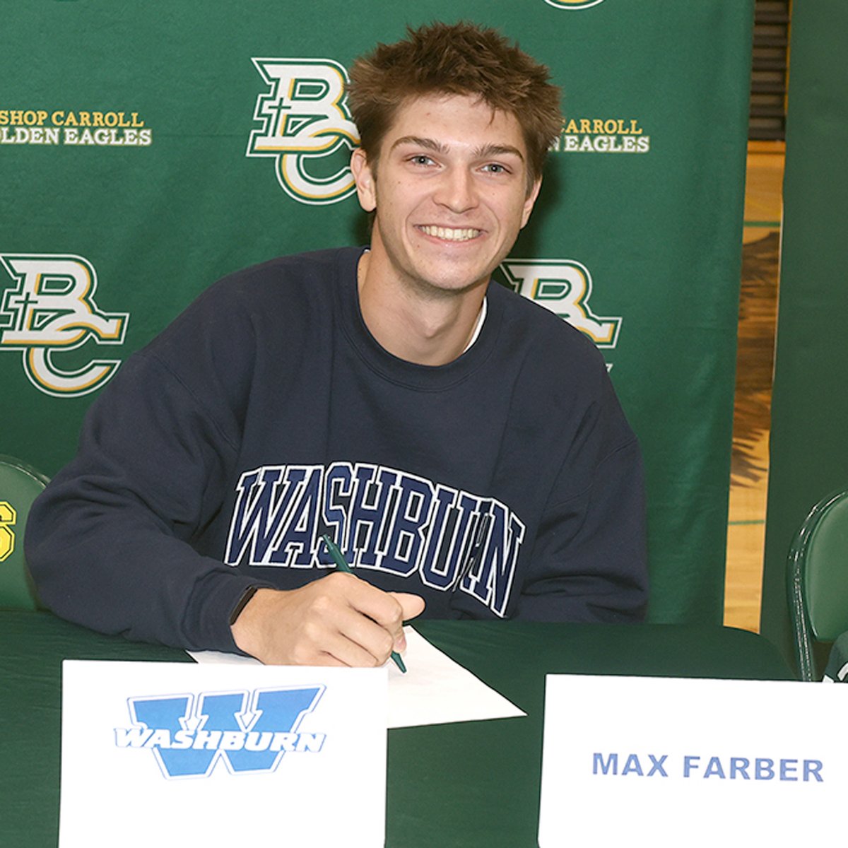 VypeKS's tweet photo. Lauren Suellentrop - Benedictine soccer
Lisa Dugan - Central Arkansas soccer
Mary Bina - Pittsburg State golf
Max Farber - Washburn golf
Natalie Thimmesch - St. Mary's softball

@BCCHS_AD https://t.co/sB5Z0l1KK2