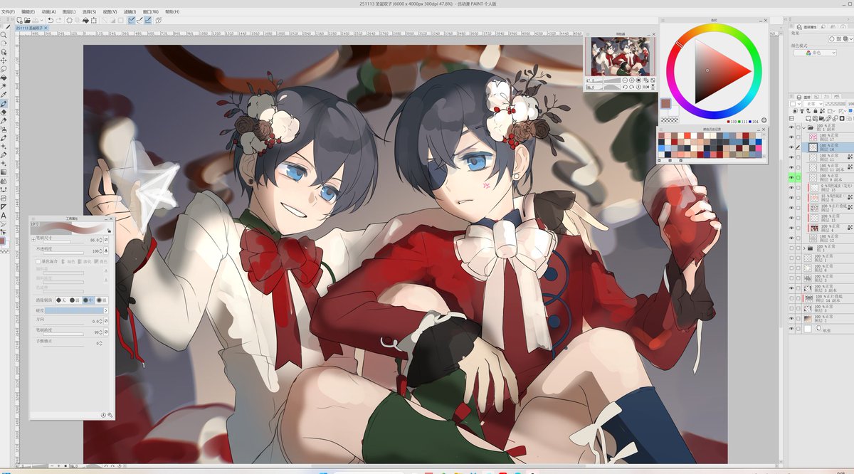 尖叫了我也想画但是根本没有时间！！wip.！！！😭😭😭😭😭😭