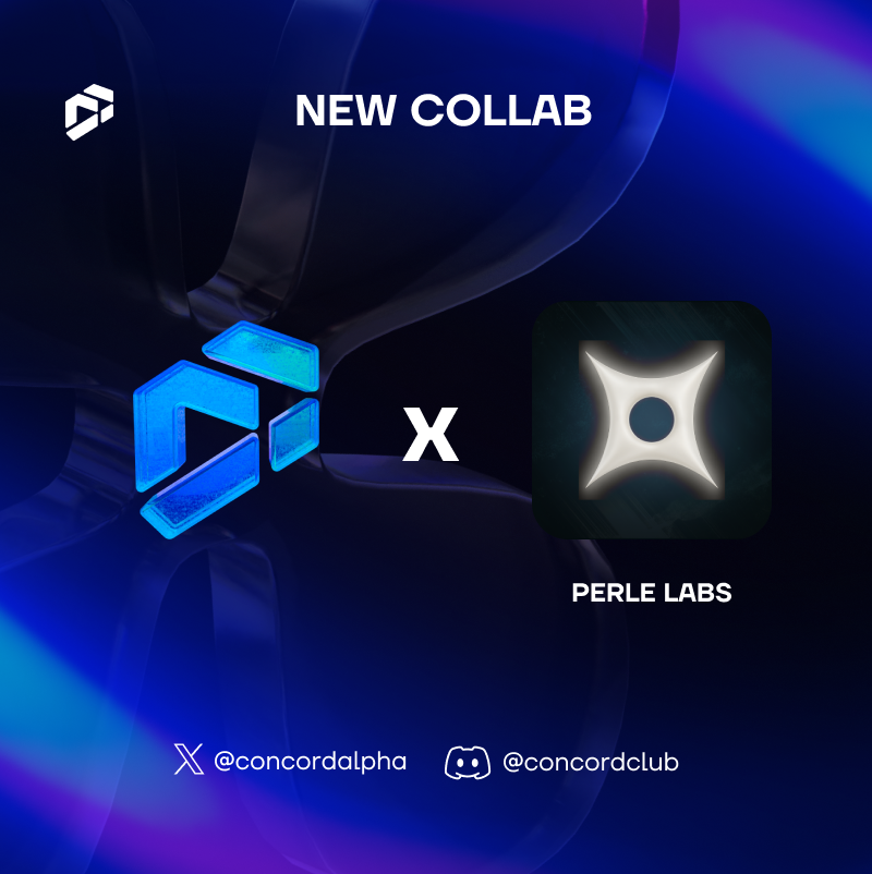 concordalpha's tweet image. We are glad to announce our collaboration with @PerleLabs 🤝🏻

Perle Labs is an AI-focused product that builds the world’s first decentralised data network.

The project has raised over $17.5M.

Thanks for allocating WL spots to our community.