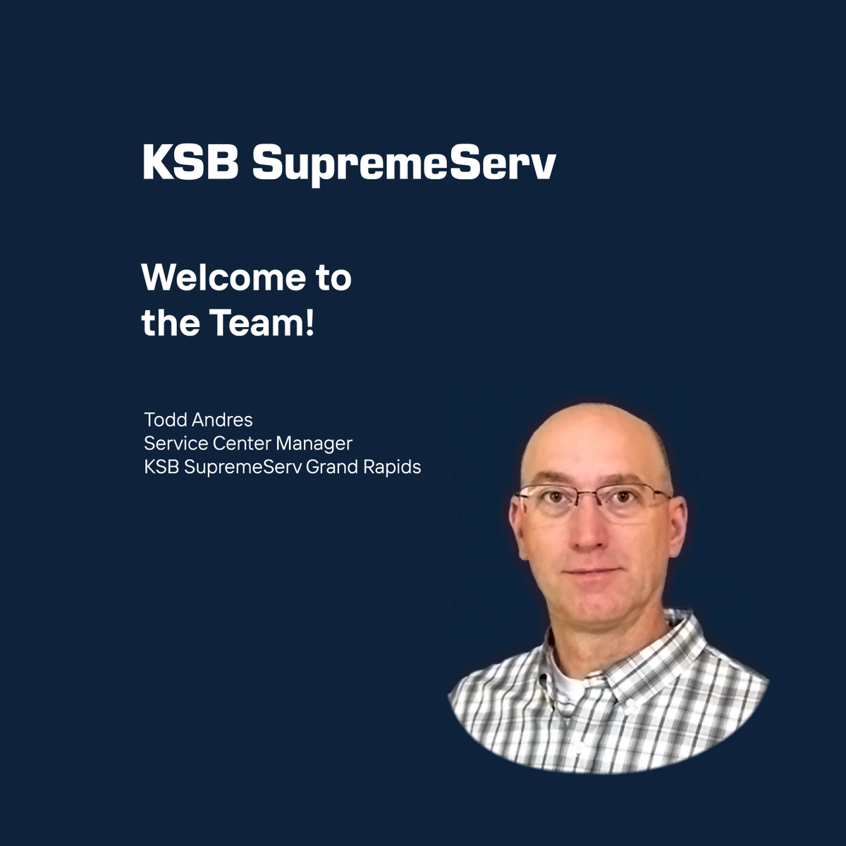 We welcome Todd Andres as the Service Center Manager for KSB SupremeServ Grand Rapids! Todd is a licensed professional engineer in Michigan with over 20 years of experience in engineering and technical fields. His expertise reinforces our collective strengths. 
#KSBUSA #Pumps911