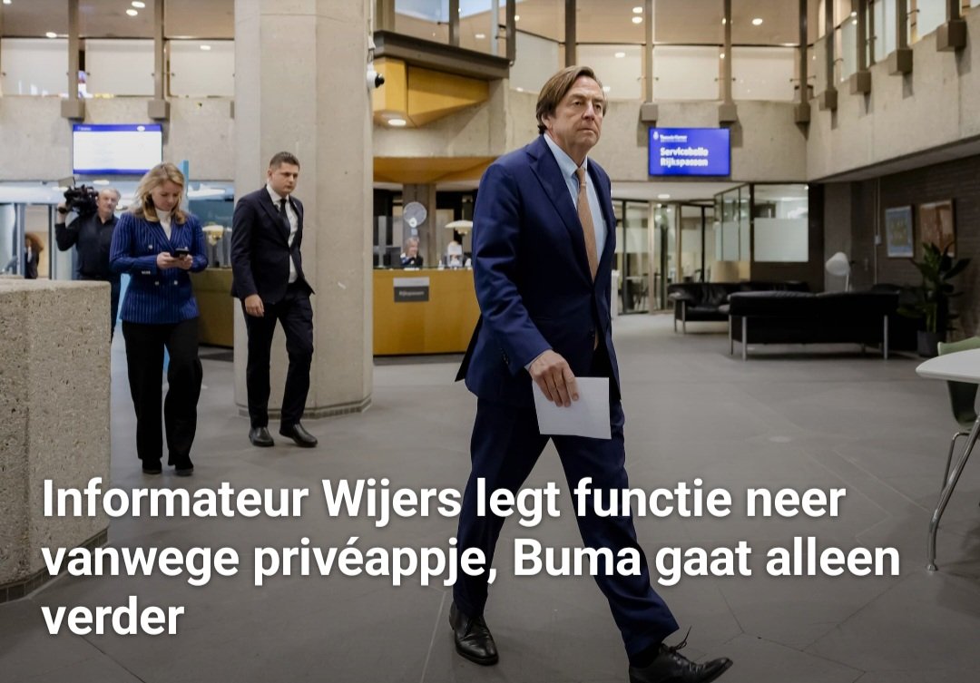 Als de #formatie nét zo snel gaat als #Wijers, hebben we vóór de Kerst een nieuw #kabinet.