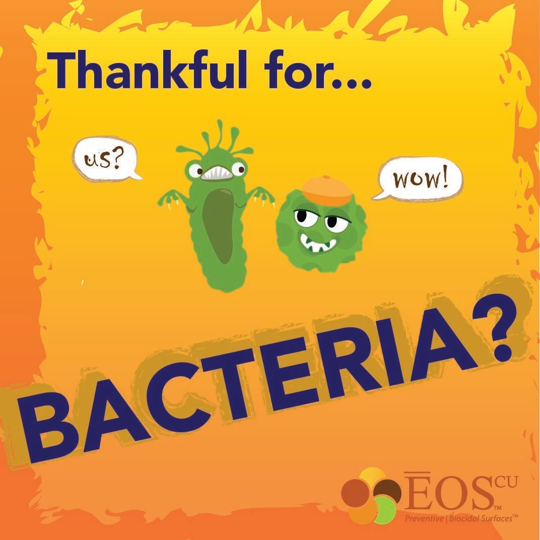 We are getting into the season of gratitude with a shoutout to the microorganisms that actually help us! #Grateful #EOScu #Bacteria #Wellness hubs.li/Q03Tg3Xx0