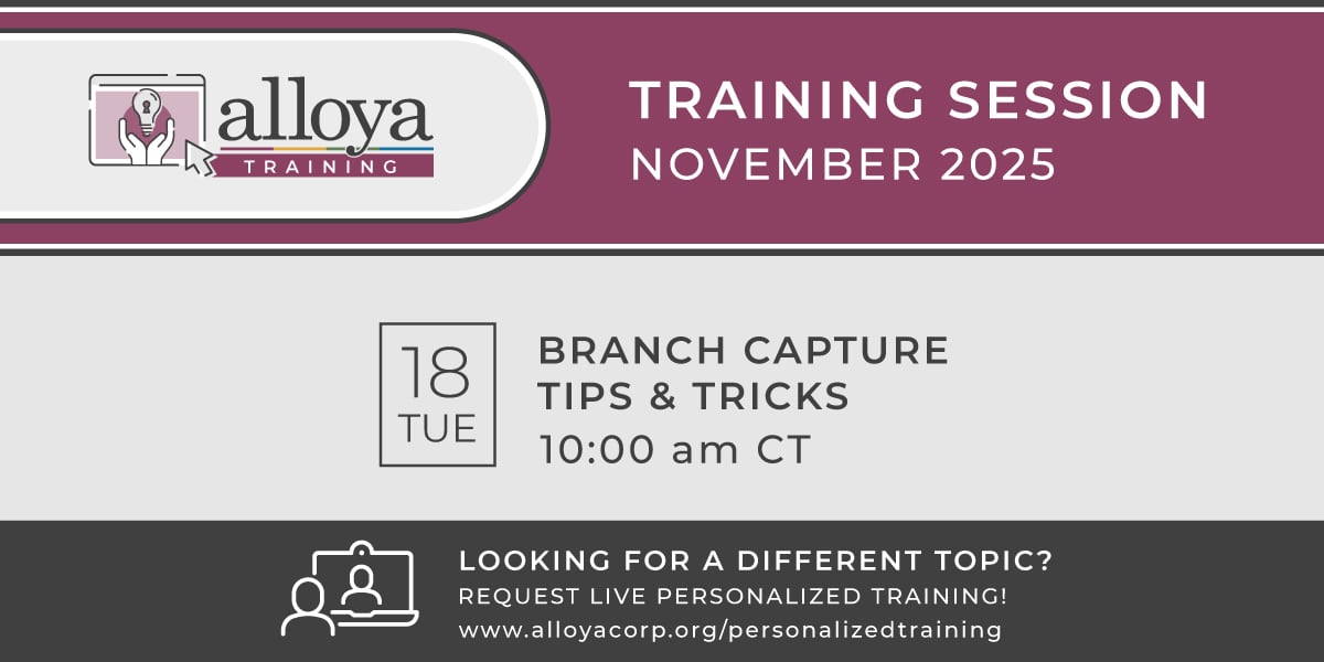 In need of tips and tricks for processing various deposit items using Branch Capture? Join us on Tuesday, November 18 at 10:00 am CT where we will discuss detecting and fixing piggybacked items, dealing with duplicate items, scanning problematic items and addressing FAQs that