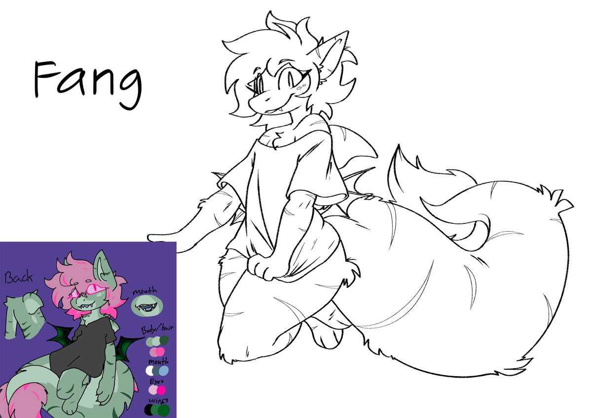 A close friend of mine gave me a character, Fang! A fluffy shark... Boy?... Girl?... A problem for later.

I decided to draw them~

#furry #furryartist #furryfandom #FurryTails #furrycommunity #furryarwork