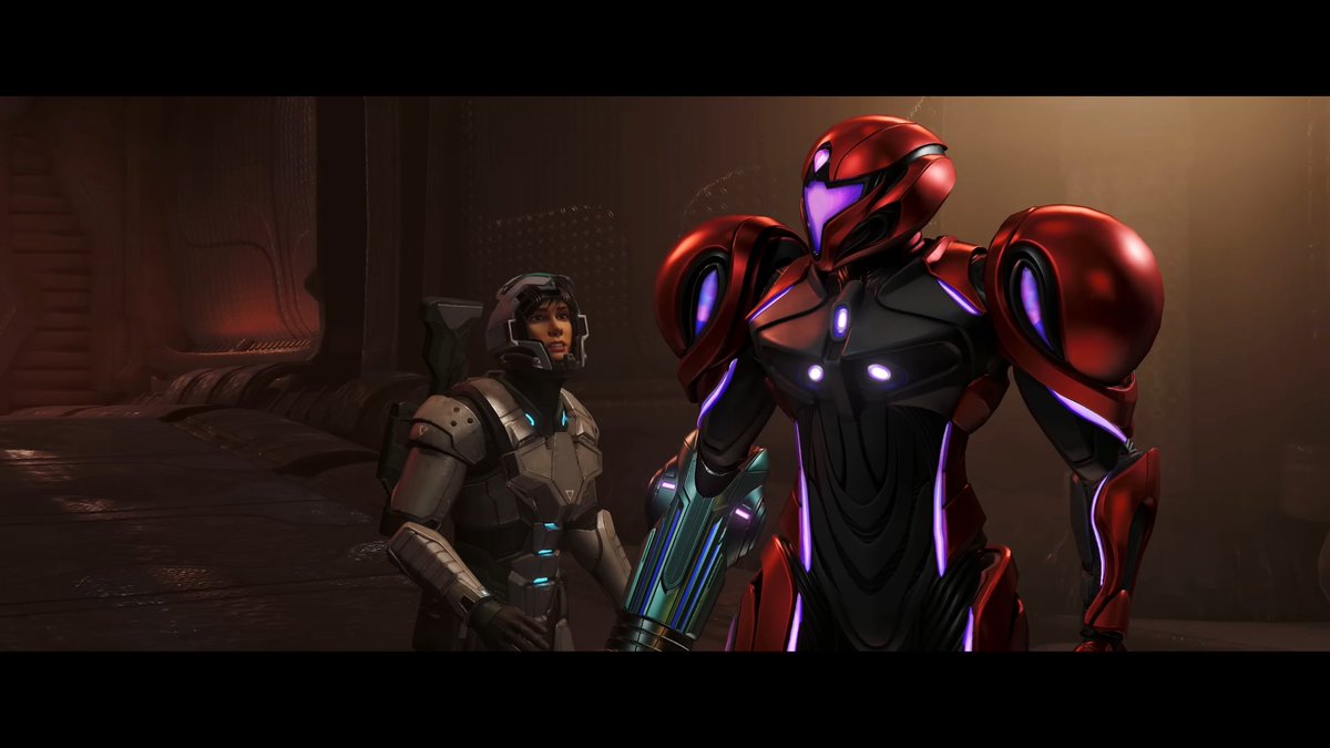 SMetaldave64's tweet image. Minus the bad first impression of Myles, the rest of the Federation Troops shown the New Metroid Prime 4 overview trailer seem a lot more of what I&apos;d want from an evolution of the Federation officers

They  also did a great job on the human faces, a rare thing in a Nintendo game.
