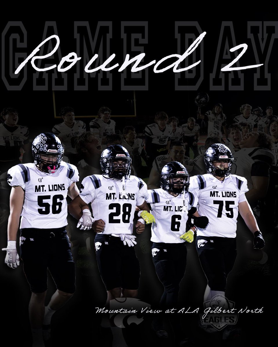 GAME DAY

🏆 Playoffs | Round 2
📍 ALA, Gilbert North
⏰ 7pm Kickoff