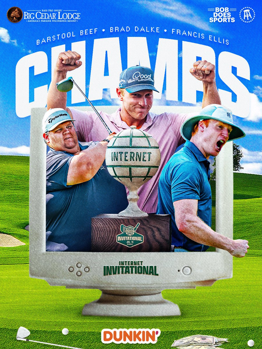 Internetinvite's tweet image. The inaugural Internet Invitational Champions: 

Cody “Beef” Franke, Brad Dalke, and Francis Ellis