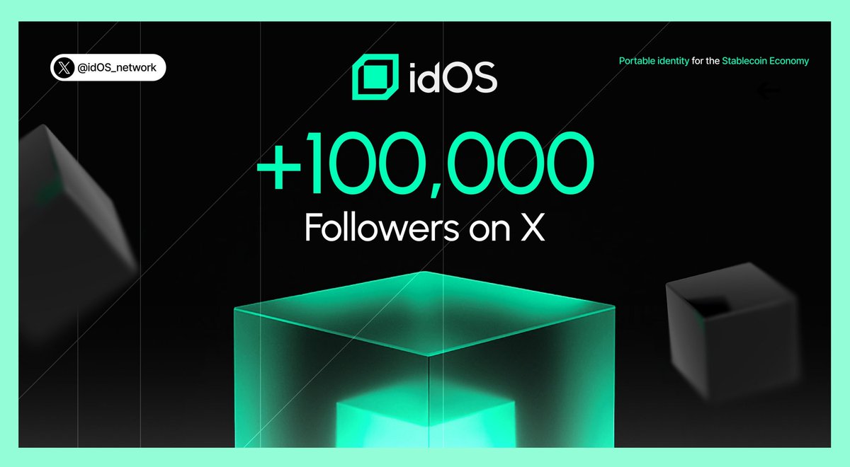 Huge congrats to <a href="/idOS_network/">idOS</a> on hitting 100K followers! 👏

Well deserved and a testament to the impact you're making.

Proud to be part of this journey with you all. 💚