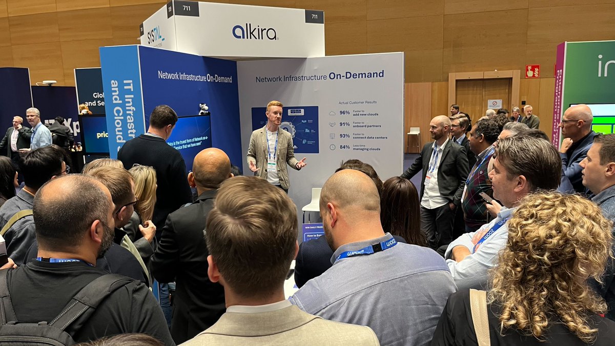 alkiranet's tweet image. The energy at #GartnerSym Barcelona spoke for itself, IT leaders are embracing a new era where network provisioning shifts from months to minutes. 

Thank you for inspiring conversations at the Alkira booth. 

Ready to see what’s next at IOCS?

#NetworkInfrastructure #MultiCloud