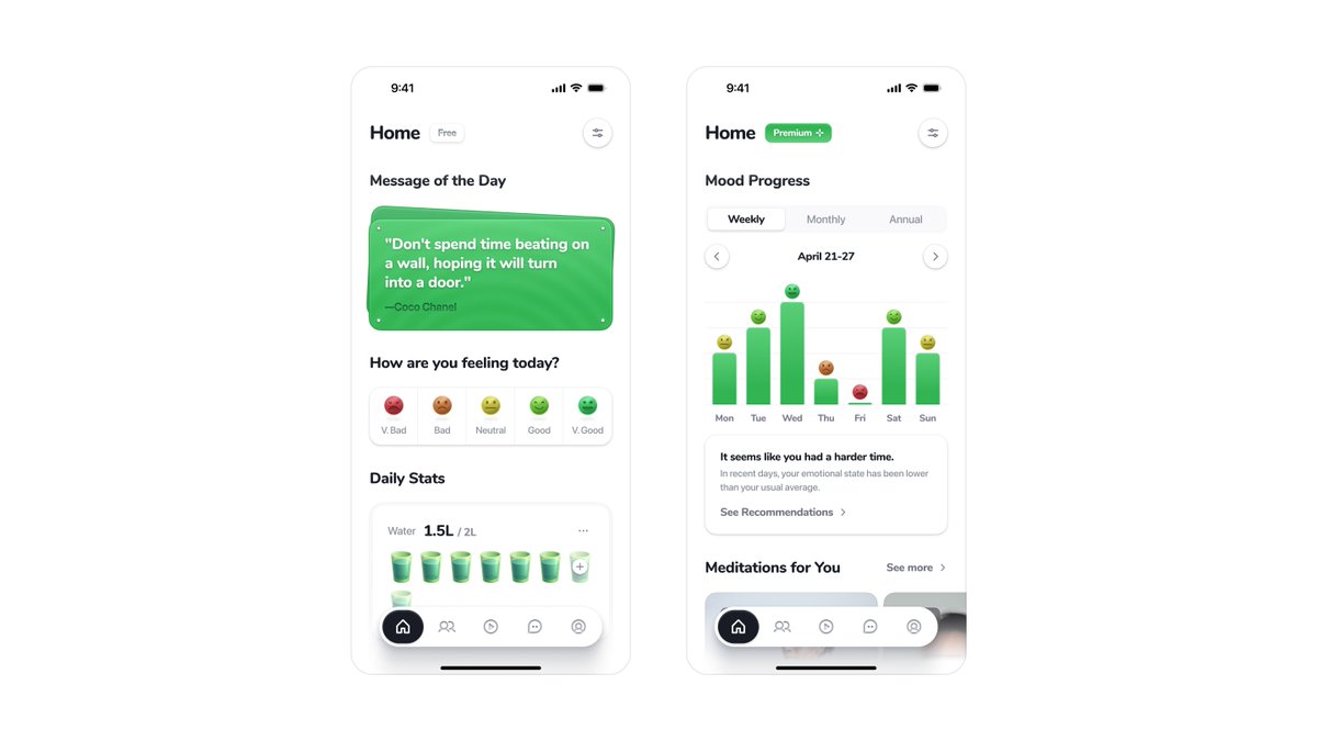 🏃wellness app design we deserve