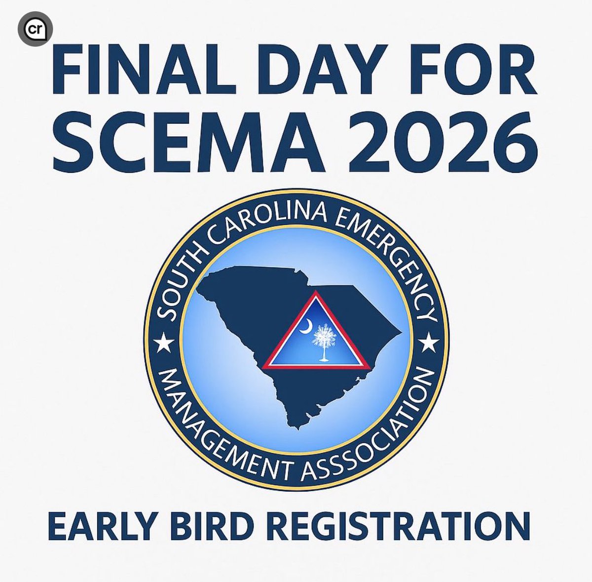 Today (November 14th) is the LAST DAY for SCEMA 2026 Early Bird Registration! Prices go up tomorrow. Register now: scemaonline.org/annual-confere… #SCEMA26