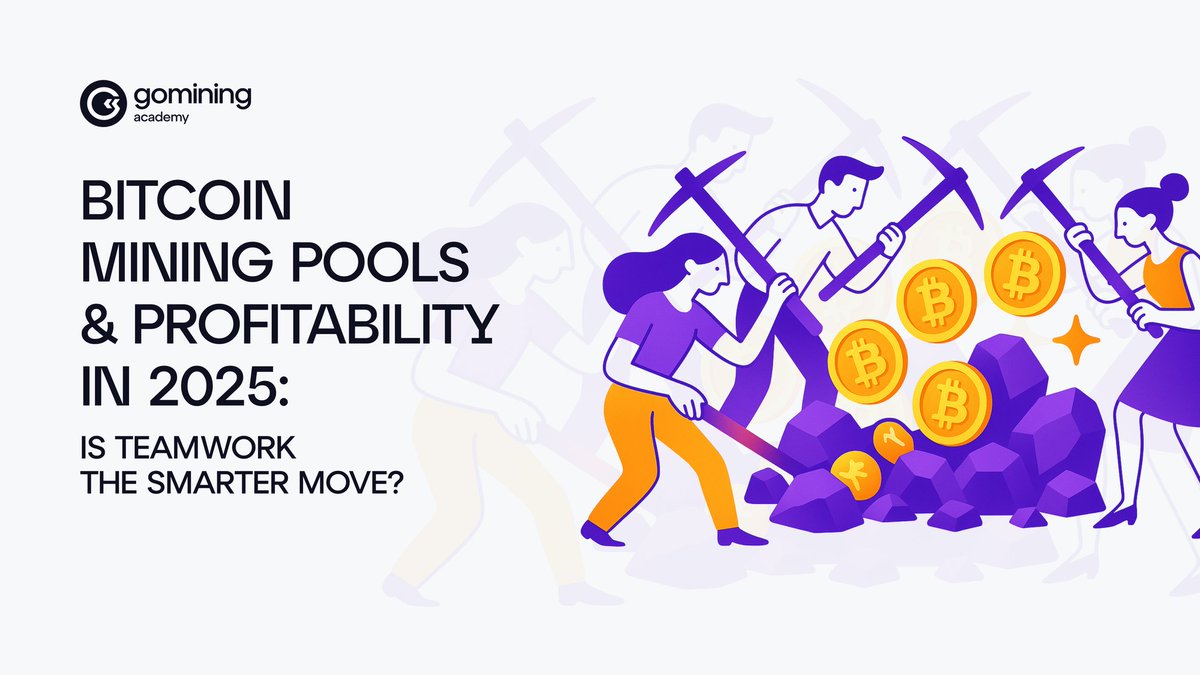 GoMining_token's tweet image. Every miner in 2025 faces the same fork in the road:

– Go solo and chase a jackpot you’ll probably never hit 🎲
– Join a pool and trade size for certainty 🤝

So which path actually pays?
Let’s unpack it 🧵👇