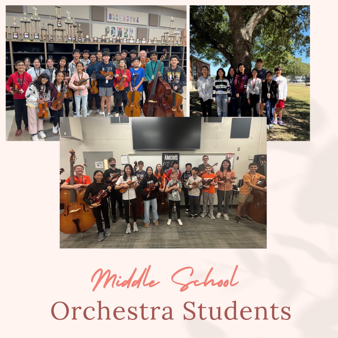 CSISDFineArts's tweet photo. Huge shoutout to our amazing students selected for the TMEA Region 8 Orchestra!
Way to represent CSISD Fine Arts with excellence! 📷📷 https://t.co/V1BYzEHqXI