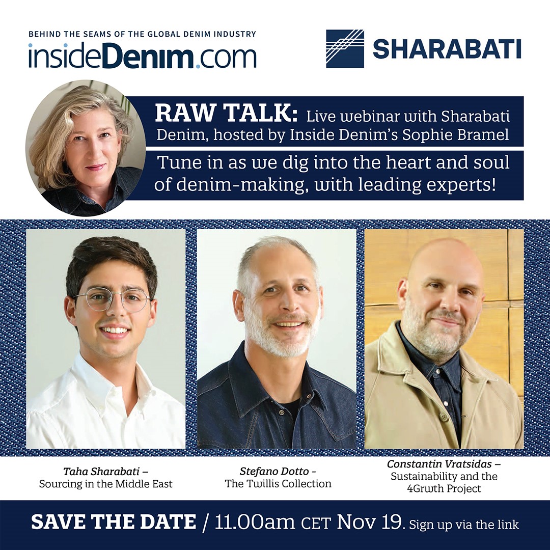 We’re excited to launch the very first Inside Denim webinar — Raw Talk, a live conversation exploring the world of denim with Sharabati Denim, a mill that is consistently on the cutting edge of industry trends.

Register here:

events.teams.microsoft.com/event/ab2c854c…