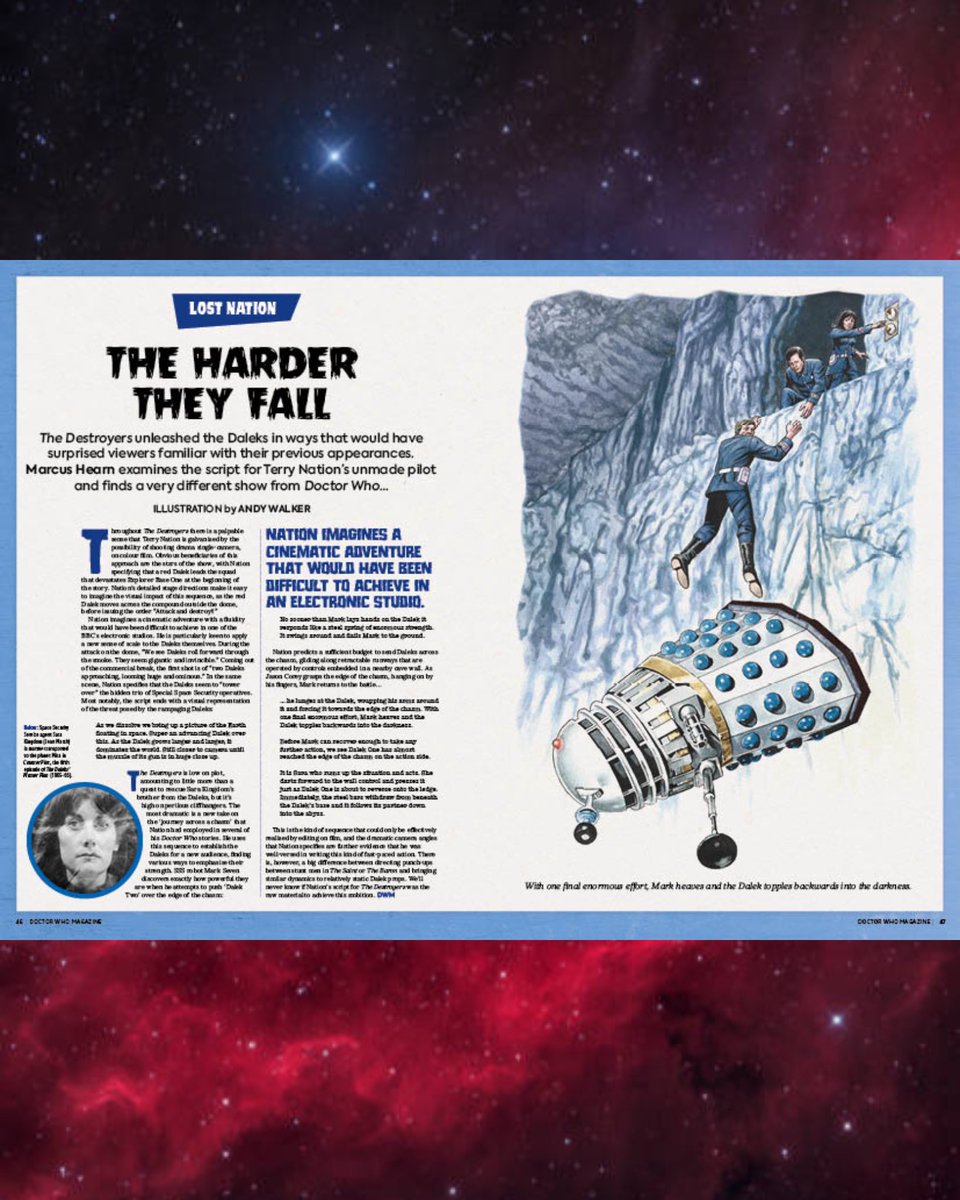 DWMtweets's tweet image. ❓Have you picked up Doctor Who: Legends yet? 

⭐️The all new DWM Special Edition begins a brand-new series….

💥 “Terry Nation is the first member of what is essentially DWM’s hall of fame,” says Editor Marcus Hearn. 

Get it here: doctorwhomagazine.com/specials/docto… 

#dwm #dwmtweets