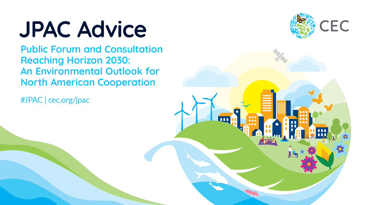 CECweb's tweet image. 📢🌎 The Joint Public Advisory Committee’s (#JPAC) announces recommendations from 🌄Reaching Horizon 2030 and on Building Sustainable Economies ♻️(#CEC32)

Read more in our newsletter:
👉cec.org/newsletter/ann…