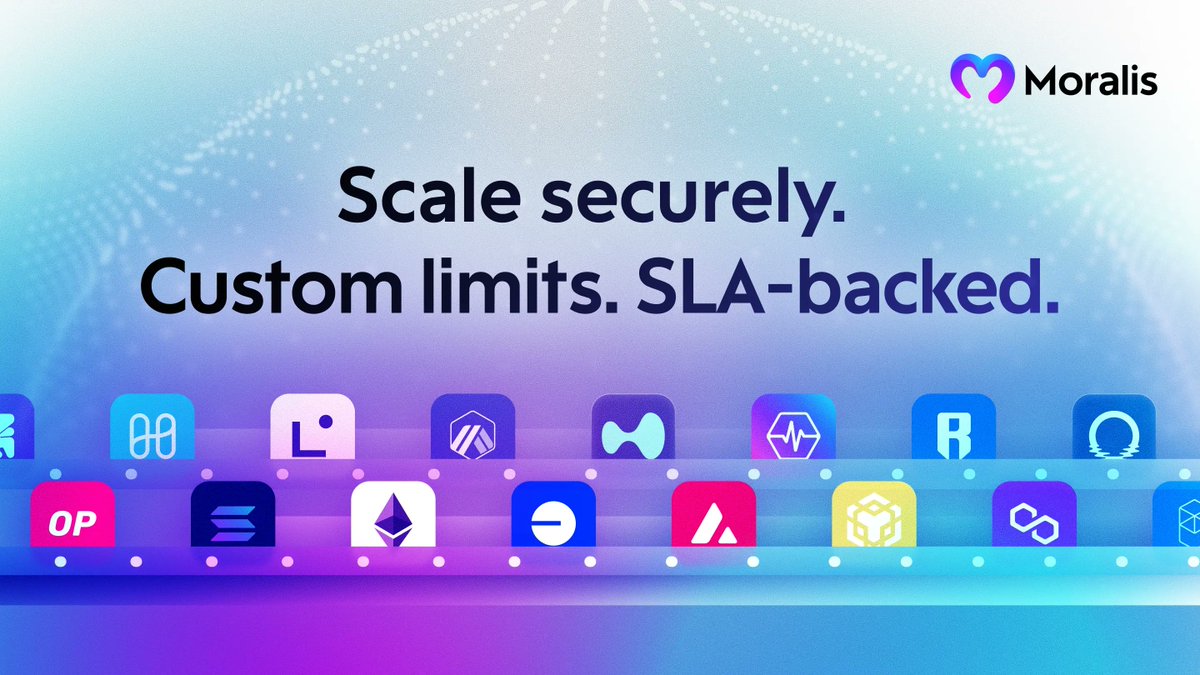 moralisdevs's tweet image. Enterprise crypto teams don’t just need higher limits - they need peace of mind.

Moralis Enterprise gives you:

• SLA-backed reliability
• Predictable billing
• Lower in-house costs
• Custom throughput
• A unified onchain data layer for 50+ chains

So your team can ship…