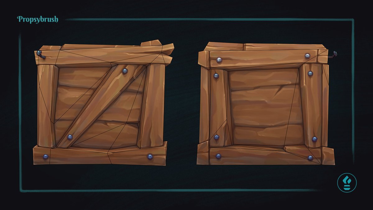 propsybrush's tweet image. Just a quick peek at the bones of the Stylized Box. 🦴 Clean topology makes my heart happy! All the detail is just pure handpainting magic. ✨

#Wireframe #Optimization #TechnicalArt #LowPoly #Propsybrush