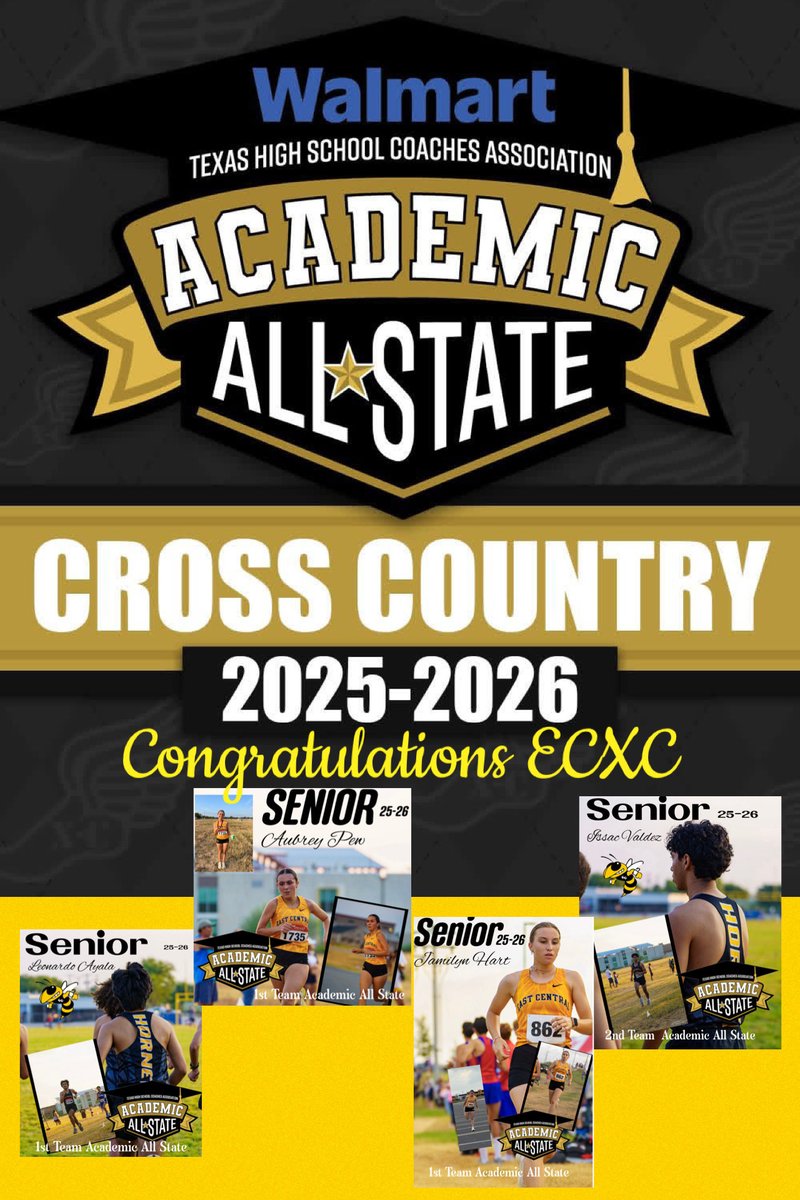 On and Off The Course Showing Us what it is all about ! We are EC Proud of you !!! THSCA Academic All State #committedtoexcellance #WeareEC <a href="/_ECCrosscountry/">EC Cross Country /TrackNField</a> <a href="/_ECAthletics/">ECHS Hornet Athletics</a>