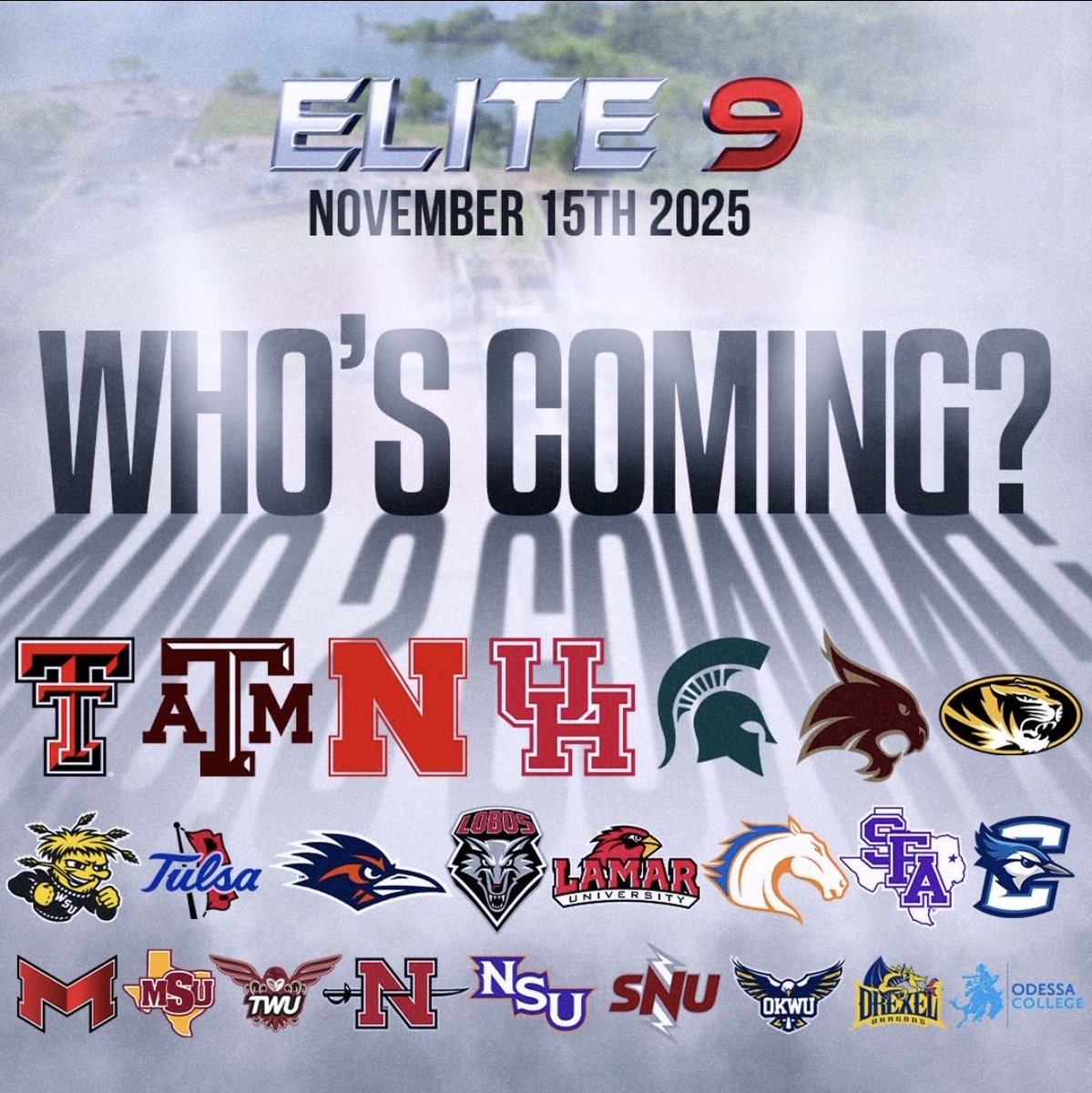 Can’t wait to attend the Elite 9 camp tomorrow while we travel to Texas for the Top Gun Lone star invitational tournament. Looking forward to meeting the coaches!
<a href="/MizzouSoftball/">Mizzou Softball</a> <a href="/UHCougarSB/">Houston Softball</a> <a href="/BaylorSoftball/">Baylor Softball</a> <a href="/OregonSB/">Oregon Softball</a> <a href="/NCDAWGSSoftball/">NC Softball</a> <a href="/PackSoftball/">NC State Softball</a> <a href="/FlyerSoftball/">Dayton Softball</a>