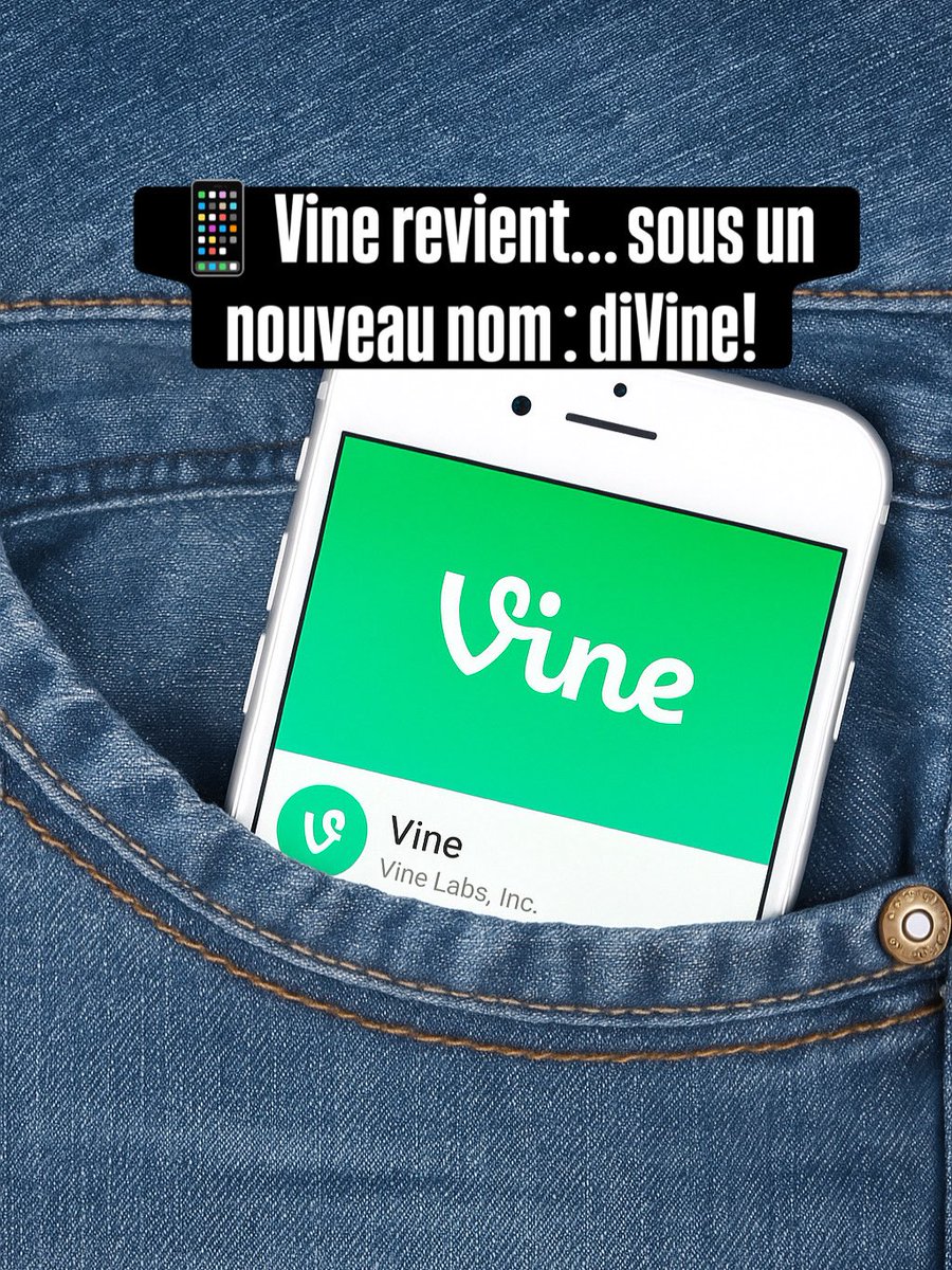 GeekircBlog's tweet image. Vine revientsous un nouveau nom : diVine!Porté par Jack Dorsey, le créateur de Twitter, le concept culte des vidéos ultra-courtes fait son grand retour. L’app mise sur des clips de 6 secondes, comme à l’époque, avec une interface pensée pour être simple, fun et surtout créative.