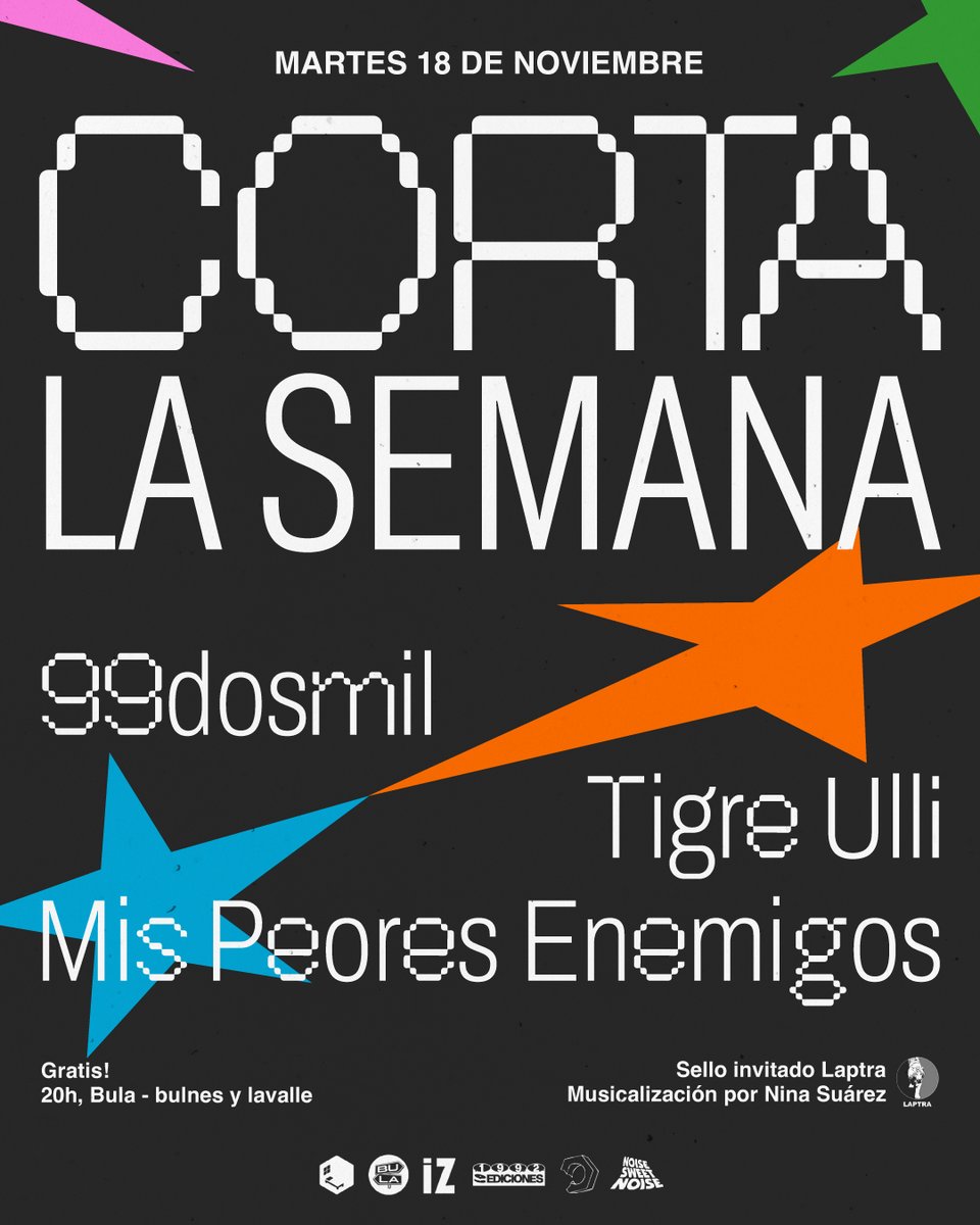 mpebot's tweet image. las incógnitas fueron reveladas

📍 18/11 en corta la semana de @uncuartocd junto a @99dosmil y @TigreUlli 
📍 23/11 acústico en el oeste con @_estacionsur @fullde_ y vicente colombo

y más anuncios en diciembre