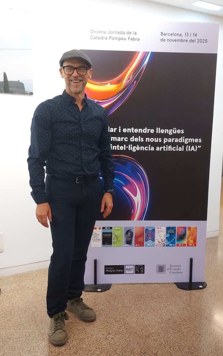 talnupf's tweet image. Talking about @idem_EU  in the Catedra Pompeu Fabra  on AI and Language   @h_saggion 🤩 Thrilled to participate in an insightful Round Table on Generative Artificial Intelligence today! upf.edu/web/catedrapom…, #GenerativeAI #AIforGood #TextSimplification