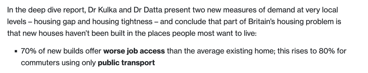 The problem with our planning process is that it drives us to build homes where it's easiest, not where they are most needed by workers.

Interesting research (with an interactive map!)