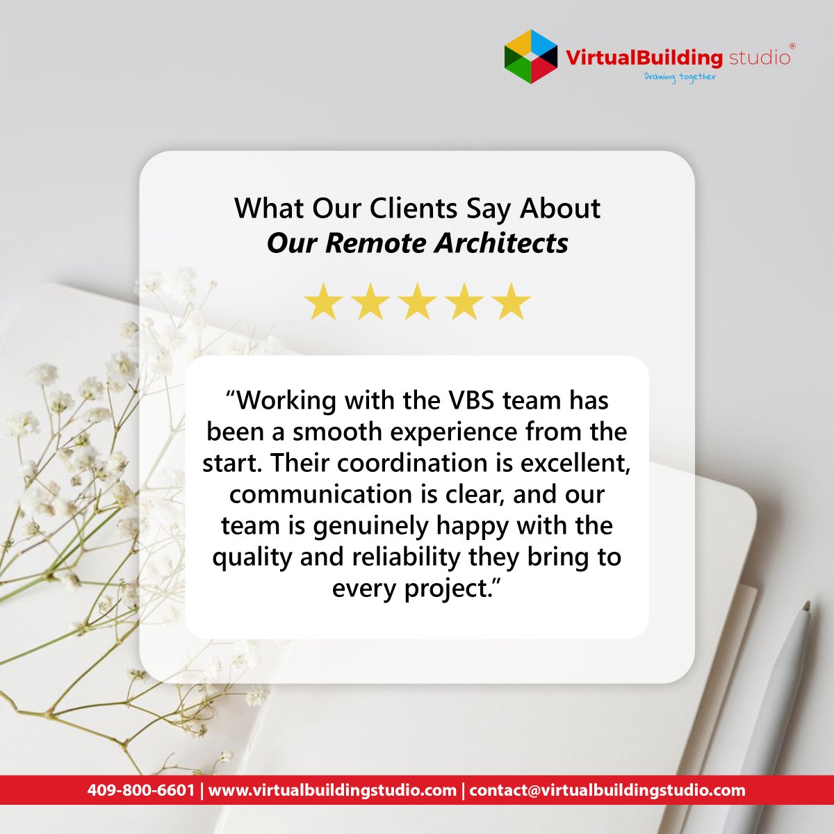 vbsglobal's tweet image. Great partnerships are built on clarity, coordination, and consistency and that’s exactly what our clients value most.   

Every smooth project experience motivates us to raise the bar even higher.  

Book a FREE Consultation Now! lnkd.in/d-UwBidi #BIM #CAD #ClientFeedback