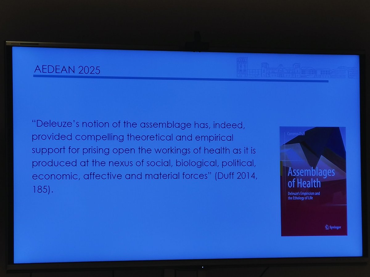 AnaBMartinezG's tweet image. You did amazingly well in the Critical Theory panel on day 1 @rbaenamolina Your research is paving the way for a new reading of illness life narratives drawing from "assemblages of health" (Duff 2014) conceptualizations @assemblagelit A pleasure to listen to you always #AEDEAN48