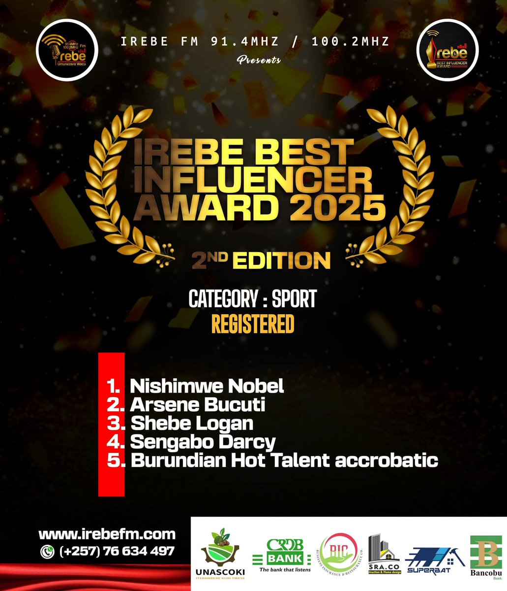bichoulove72's tweet photo. ⭐️ IREBE BEST INFLUENCER AWARD
Ca se passe en ce moment à l'Hôtel Source du Nil de Bujumbura 🇧🇮, la sélection des candidats pour la GRANDE FINALE du 19 decembre 2025 🔥
@IrebeFM
#influencelife
#youthempowerment https://t.co/4MxWBdqvMJ