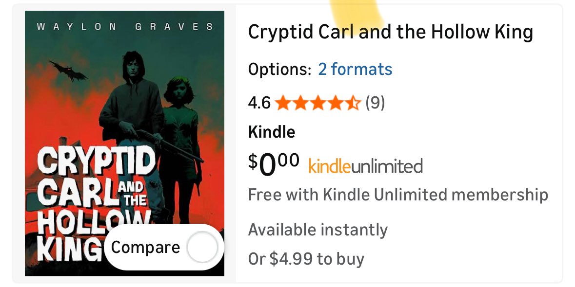 Got Halloween withdrawals?
Craving a little pulp and peril?
Cryptid Carl and the Hollow King will drag you back into the dark where you belong.
#BookTwitter #PulpFiction #thrillerbooks