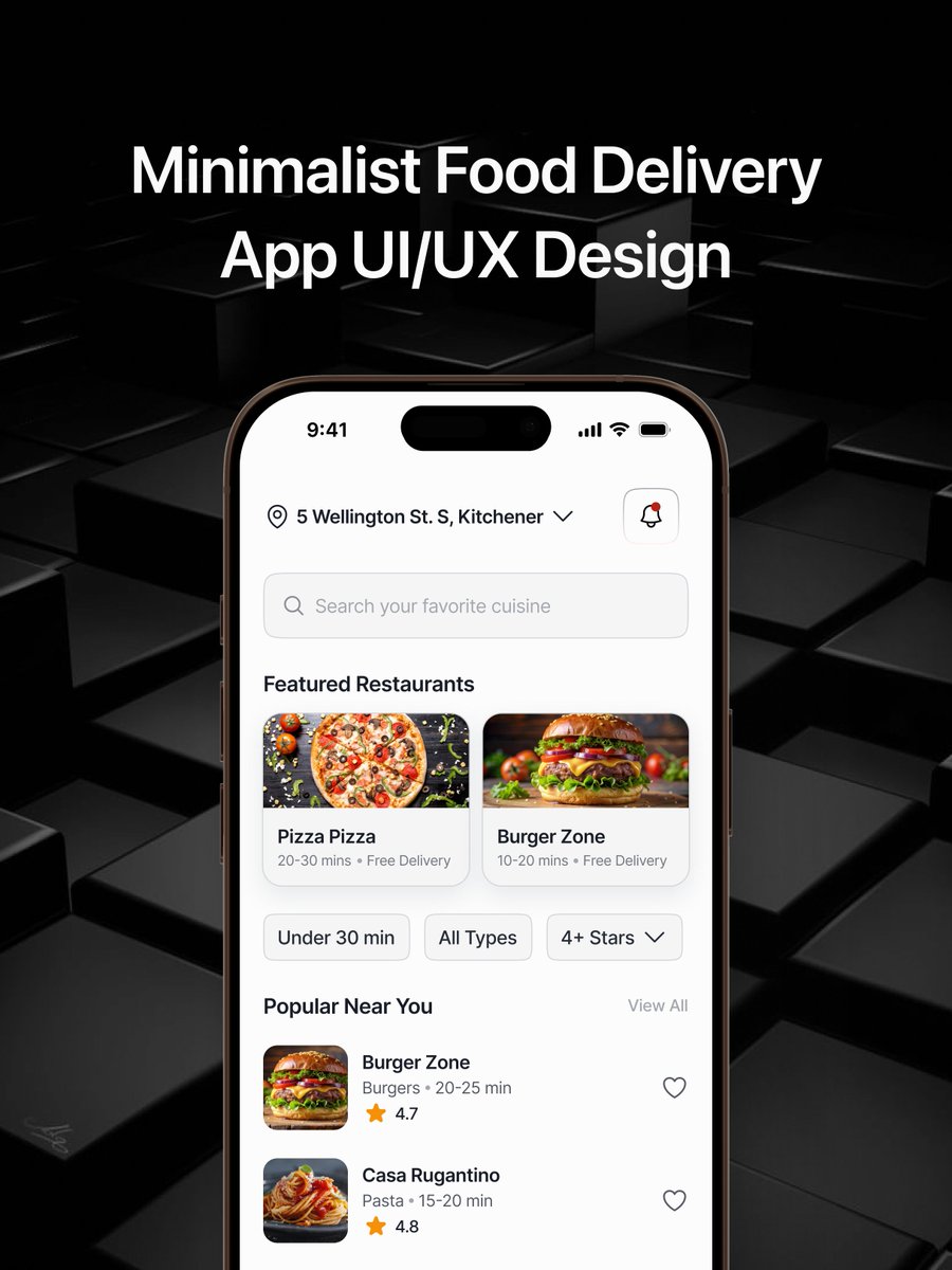 perryuix's tweet photo. Just designed a clean, minimalist Food Delivery App UI, focused on clarity, speed, and a seamless user flow.

What do you think? 

#UIDesign https://t.co/moJDfsoJKk