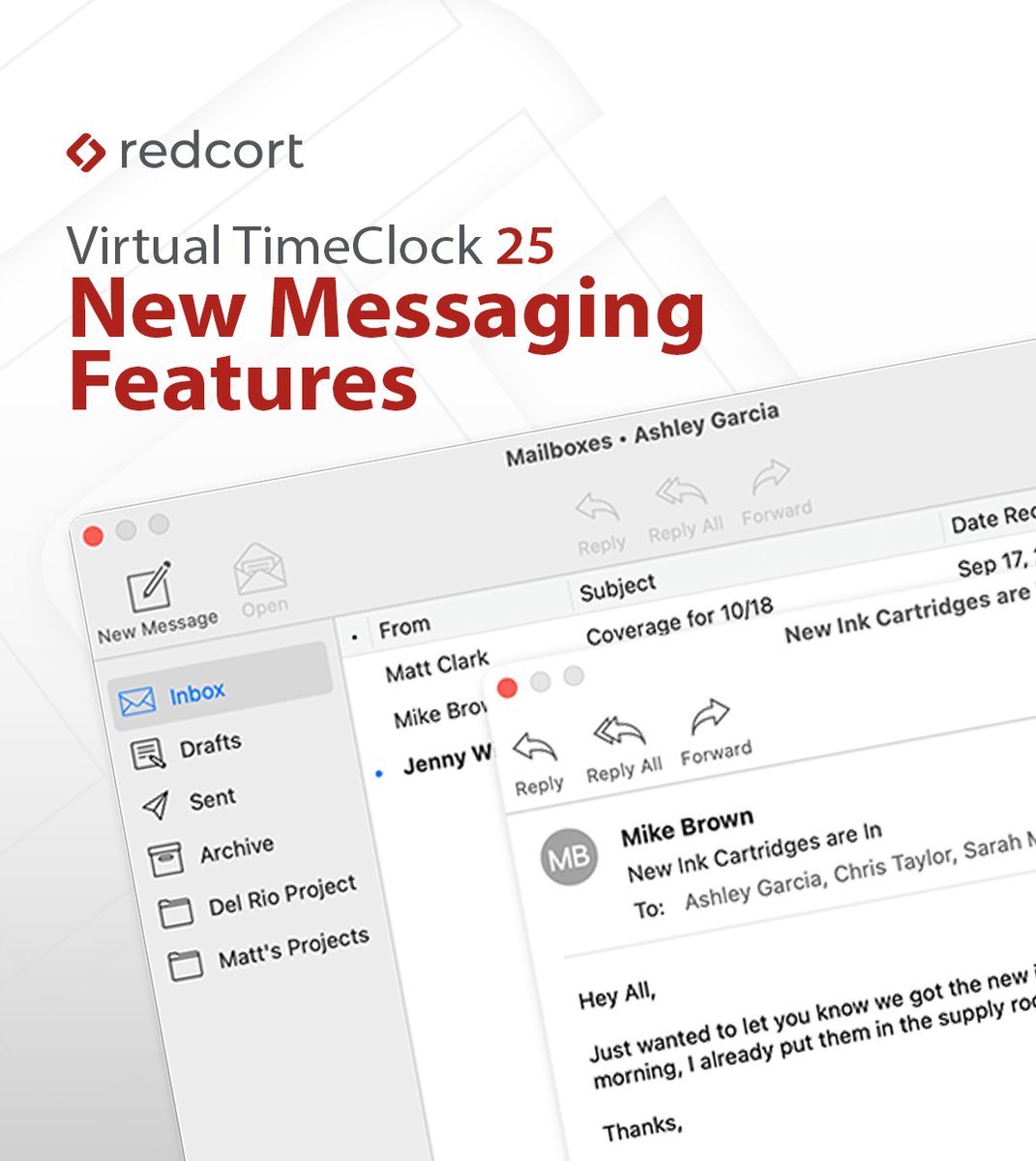TimeClockTweets's tweet image. Smarter Messaging in Virtual TimeClock 25! Custom folders, sent mail tracking, and spam-free communication — all from your computer time clock.

redcort.com/timeclock/supp…