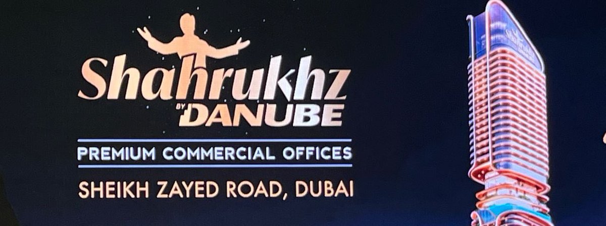 aavishhkar's tweet photo. #ShahRukhKhan becomes the FIRST CELEBRITY in the History to have a TOWER named after him! #Shahrukhz Danube launched in #Dubai! 🔥🔥🔥 https://t.co/MByvkIOv1T