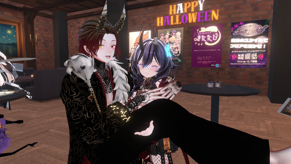 Apil_AshIhArA's tweet photo. 最近のVRChat
#VRChat 
#BarHallows https://t.co/d8ttt4cJgg
