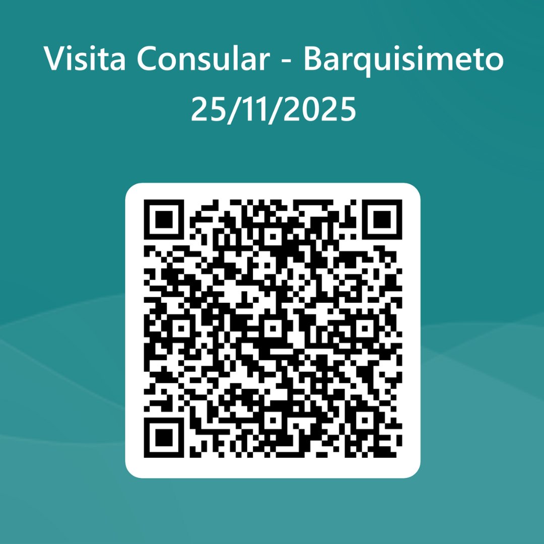O setor consular da Embaixada visitará Barquisimeto, estado Lara, na terça-feira, 25/11. Será prestada assistência consular e emitidos documentos a cidadãos brasileiros, mediante agendamento prévio.

Para se inscrever, preencha o formulário com seus dados: forms.cloud.microsoft/r/dtAsR1x7sA