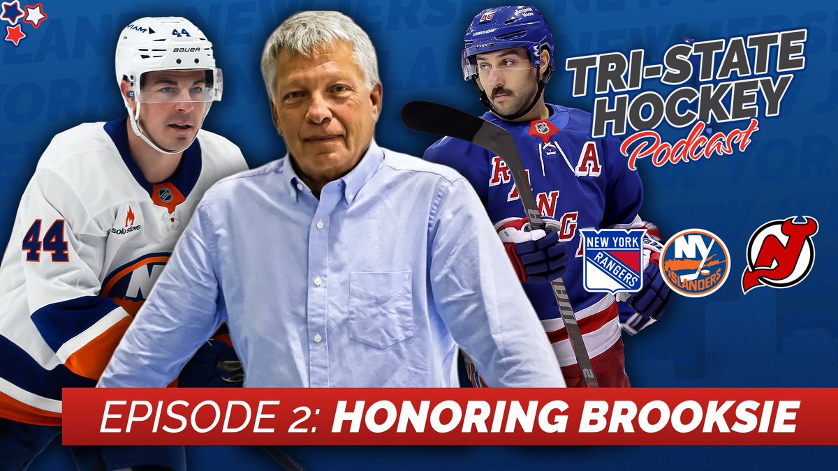 Episode 2 is out now. 

<a href="/StapeNHL/">Arthur Staple</a>, <a href="/Rupper17/">Mike Rupp</a> and I shared some personal moments and stories about Larry Brooks. 

We also got into the #Isles #NYR and #NJDevils wins from the past few nights. 

YouTube: youtu.be/MHQXmj4M3KY?si…

Apple: podcasts.apple.com/us/podcast/tri…

Spotify: