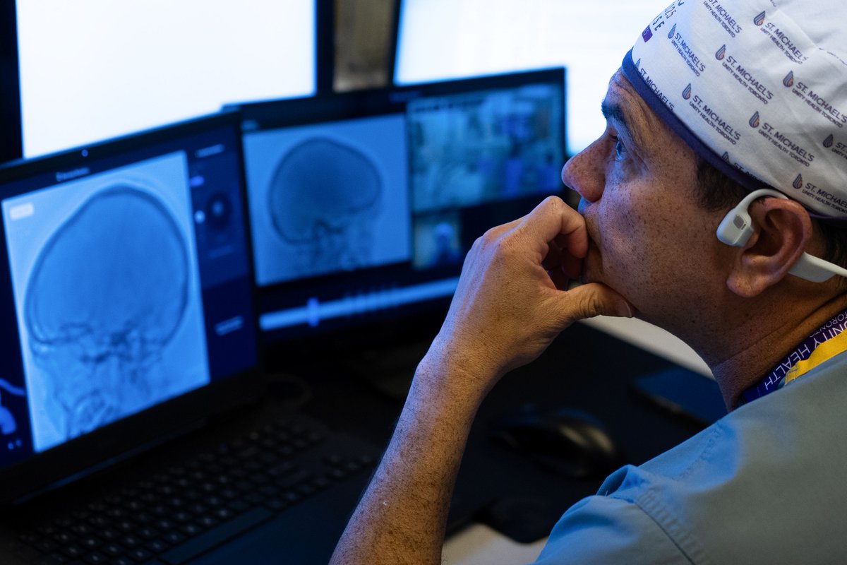 UnityHealthTO's tweet image. Meet the team behind Unity’s latest milestone in stroke care: the world’s first remote robotic-assisted diagnostic angiogram. This technology is paving the way for expansion into remote specialized care in rural and hard to reach communities. Learn more: unityhealth.to/2025/11/first-…