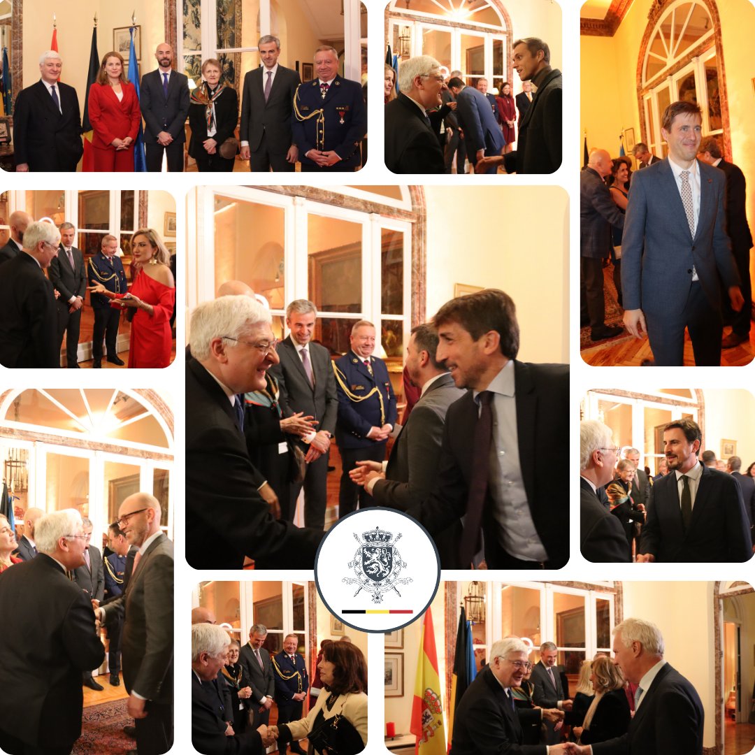 BelgiuminSpain's tweet photo. ✨Celebración de la Fiesta del Rey anoche en la residencia del embajador de @BelgiuminSpain , Didier Nagant.

🇧🇪🥂🇪🇸  Brindamos por la amistad y los sólidos lazos que unen a #Bélgica y #España. https://t.co/csbAzfvcHi