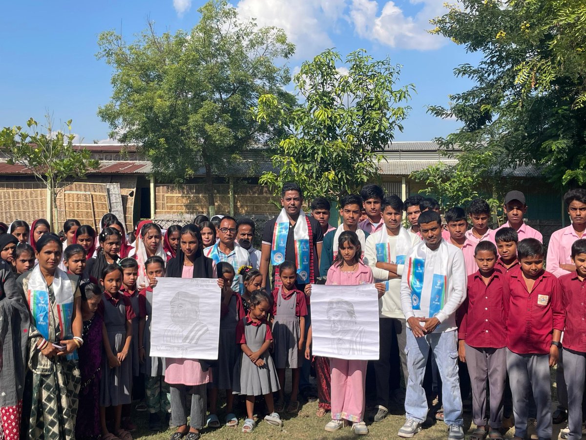 NSUIAssam's tweet image. পণ্ডিত জৱাহৰলাল নেহৰু দেৱৰ জন্ম বাৰ্ষিকী আৰু শিশু দিৱস উপলক্ষে হোজাই জিলা NSUI উদ্যোগত কণ কণ শিশু সকলৰ মাজত এক চিত্ৰাংকন প্ৰতিযোগিতা অনুষ্ঠিত কৰা হয়।

#HappyChildrensDay #NSUIAssam