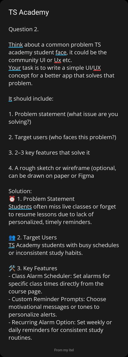 Bebeekweh's tweet image. Assignment done @TSAcademyOnline,
Better features I would want on my Whatsapp app and TS Academy portal 😁,
Am still a newbie please me nice
UIUX
#UXDesign
#UIDesign
#UserExperience
#UserInterface