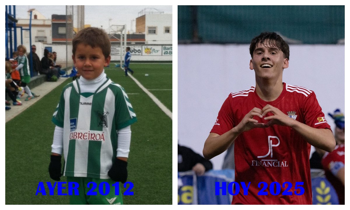 AYER Y HOY de Carlos Muñoz
2012:  5 años, prebenjamín del Atlético Sanluqueño. Soñaba con ser futbolista como su padre y exazulino “Chiqui”.
2025: 18 años, <a href="/_CDSanFernando/">CD San Fernando 1940</a>. Apostó por seguir con nosotros. Reúne cualidades para cumplir el sueño de 5 años. El domingo su primer gol.