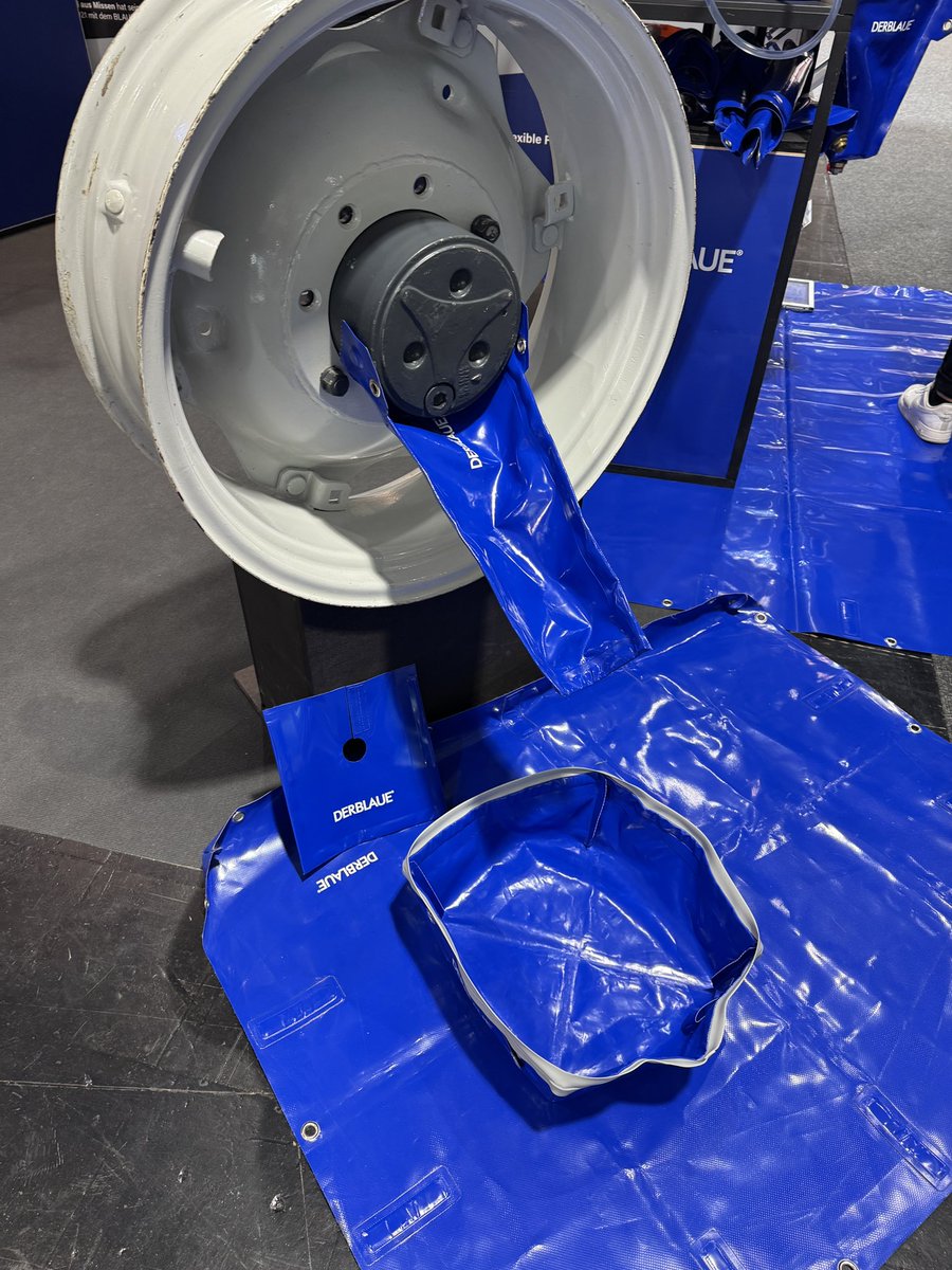 1800weevil's tweet image. These Derbluae flexible funnels, buckets and ground sheets have mouldable strips in them and magnets for fixing to equipment when servicing or repairing to minimise spills and contain mess.